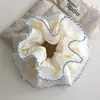 2026 Novo Estilo Estilo Floresta Elástico Alto Prendedor de Cabelo com Laço Preguiçoso, Corda de Cabelo para Rabo de Cavalo em Tecido de Renda para Mulheres