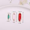 Fronteiriço Cobre Banhado a Ouro Luneta Cristal Oval Pingente Duplo Brincos Pendentes Anel Pulseira Colar Acessórios de Joalheria DIY Conectores