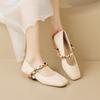 Sapatos Mary Jane Estilo Francês para Mulheres, Novo Modelo Outono 2026, Sapatos de Boca Rasa com Salto Baixo, Mocassins Planos, Sapatos Femininos Tamanho Grande, Tamanhos 41 a 43