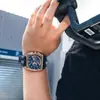 Reloj Megir para hombre, de cuarzo, deportivo, luminoso, resistente al agua, cuadrado, a la moda, 2204