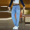 Pantalones de Alta Gama para Hombre con Seis Bolsillos, Jeans Rectos de Trabajo Ajustados Elásticos, Nuevos Pantalones de Bolsillo Versátiles de Moda