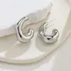 Pendientes de Acero de Titanio Irregulares Brillantes de Moda Simple de Lujo Ligero Europeo y Americano Diseño de Personalidad Simple Versátiles Sin Decoloración Venta al Por Mayor