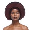 Nuevo Estilo Comercio Exterior Tradicional Africano Sudamericano Hombres Negros Suéter Gorro con Hilos Brillantes y Capucha en Capas de Color Sólido