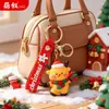 Llavero Colgante de Santa Claus Transfronterizo Encanto de Bolsa de Dibujos Animados Accesorio de Llavero Exquisito Pequeño Regalo de Navidad
