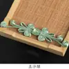 Nova Fivela de Borboleta de Contas de Jade Cetim Estilo Chinês Retrô para Decoração de Hanfu e Qipao, Fácil de Costurar Sem Tecelagem