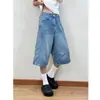 Jeans de Perna Larga Retro Novo Verão 2026 para Mulheres, Casual Slim-Fit Petite Menina Apimentada Versátil Calça Cropped de Perna Reta