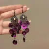 Pendientes Florales Grandes de Rafia Estilo Vacacional Junto al Mar Populares de Lujo Ligero Pendientes de Estrella de Mar Pendientes Elegantes de Nicho