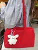 Bolso Cuadrado Pequeño Dulce Estilo Coreano de Moda 2026 Nuevo Estilo Bolso de Hombro Individual Simple Lindo para Mujer Bolso de Mano Elegante de Color Sólido