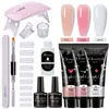 Arte de Uñas 15ml Gel de Extensión Set de 12 Piezas, Pincel Moldeador de Uñas, Gel de Cristal, Gel de Cristal Exclusivamente para Ventas Transfronterizas