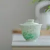 Mingzhishan Zhi Ailu Liuxu Weimenghua Chuguan Vajilla de Erudito Pintada a Mano Set de Té Kung Fu Taza de Té para el Hogar