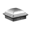 Tapa de Barandilla Galvanizada, Tapa de Poste, Cubierta Superior de Barandilla, Tapa de Poste Cuadrado, Accesorios Decorativos de Tapa Superior de Poste de Acero Zincado