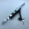 MS828L-SK01 bloqueo de biela negro, cerradura para puerta de gabinete eléctrico, cerradura para puerta de caja de distribución, cerradura para gabinete de chasis