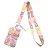 Nuevo Lanyard para Teléfono Móvil con Flores y Hojas Naturales, Portatarjetas, Tarjeta de Autobús para Estudiantes, Portadocumentos de Exposición, Cubierta Protectora de Cáscara Dura