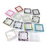 Cajas Cuadradas de Plástico para Pestañas en Stock, Juego de Dos, Cajas de Cartón Multicolores para Pestañas al por Mayor