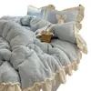 Conjunto de Quatro Peças em Pelúcia de Leite Esculpido Tridimensional Estilo Coreano Coração de Menina Grau Mãe e Bebê A Conjunto Completo Fosco de Pelúcia de Leite Tamanho Grande de Quatro Peças