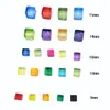 Especificações Dados em branco de 8mm/10mm dados coloridos brilhantes cubos em branco dados transparentes dados de jogo