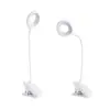 Lámpara de escritorio LED con clip para cuidado de los ojos, diseñada para estudiantes, lámpara de lectura, lámpara de noche recargable por USB, adecuada para dormitorios y habitaciones, pequeña luz nocturna