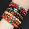 Pulsera de perlas de ébano, pulsera de perlas de palo de rosa, pulsera de sándalo, pulsera de cuentas para hombres y mujeres, fabricantes mayoristas