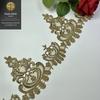Renda solúvel em água com fio de ouro 12cm Acessórios de bordado dourado de montanha comércio exterior transfronteiriço acessórios para roupas infantis saia Lolita