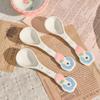Lindos Platos de Cerámica de Fresa Color Rosa Corazón de Niña Color Bajo Esmalte Hogar Tazón de Arroz Tazón de Sopa Plato para Verduras Tazón para Hornear