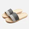 Pantuflas de Masaje Pantuflas de Lino Verano para Mujer Interior Hogar Zapatos de Hombre Pareja Antideslizante Tela para el Hogar Verano