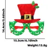 Gafas Decorativas Navideñas Monturas Accesorios para Fiestas Infantiles Gafas con Cuernos de Reno de Papá Noel Decoración Navideña Regalos