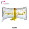 Globos de Graduación, Globos de Birrete de Doctor, Globos de Papel de Aluminio, Globos de Dibujos Animados para Fiesta de Celebración Escolar Temporada de Graduación Globos de Mono en Stock