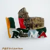 Ímã de Geladeira Criativo Coliseu Italiano de Resina Souvenir de Viagem Criativo Adesivo Magnético Artesanato