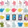 Juguetes de Muñecas de Vinilo en Stock del Fabricante, Pez Payaso Dinosaurio, Diadema Navideña de Dibujos Animados con Tapa y Popote, Mayoreo