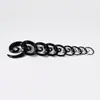 Pendientes de Caracol Electroplateados de Acero Inoxidable Transfronterizos Expansores de Oreja Dorados Simples Piercing Integrado en el Lóbulo de la Oreja 1.6-10mm