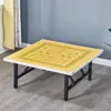 Mesa de Ajedrez Cuadrada Mesa de Mahjong para Estudiantes Plegable Simple para el Hogar Frotada a Mano Mesa de Comedor para Dormitorio Doble Propósito Apartamento Pequeño para Dos Personas