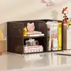Estante de mesa, prateleira de armazenamento de mesa de estudo multicamadas, porta-livros e livros ilustrados infantis de grande capacidade