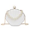 Bolso de Mano de Concha de Perla de Moda 2022 Nuevo Bolso para Mujer Color Caramelo Transfronterizo con Cadena, Bolso Versátil de Hombro Único y Cruzado