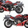 Coche muscle Wolf adecuado para Honda CBR650R 21/22 bolsa lateral bolsa lateral se puede instalar casco casco integral marco de liberación rápida modificación