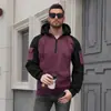 Sudadera Cruzada para Hombre Europea y Americana Otoño e Invierno con Cremallera Sudadera Deportiva con Bolsillos en las Mangas Sudadera Cruzada Informal