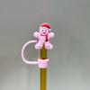 Série Explosiva de Natal Transfronteiriça Silicone Diversão Infantil Tampa com Canudo Tampa contra Poeira Tampa para Canudo de Copo Stanley