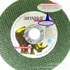Disco de corte verde Jinxi em aço inoxidável 105*1.2 * 16mm malha dupla fino preto pequena fatia roda de esmeril de resina 100