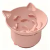 Tazón de Silicona para Gatos de Alimentación Lenta con Ventosa, Tazón Desmontable Anti-Atragantamiento para Gatos, Diseño de Boca Inclinada Elevada para Protección del Cuello, Adecuado para Gatitos y Gatos Adultos, Disponible para Venta al por Mayor