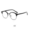Armações de Óculos Vintage para Homens em Estoque na Fábrica com Bloqueio de Luz Azul, Lentes Sem Grau, Podem Ser Personalizadas com Lentes de Grau, Vibe de Estilo de Rua de Alta Qualidade