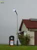1:75-1:500 Materiales de Construcción para Arenero DIY Modelo de Farola Luminosa Tubería de Acero Luz de Carretera de una Sola Cabeza 3v