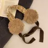 Nuevos y Versátiles Orejeras de Felpa con Cordones Estilo Retro para Mujer, Protectores de Oído Cálidos para Ciclismo en Invierno, Calentadores de Oídos a Prueba de Viento para el Invierno