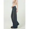Jeans de Tiro Alto de Pierna Ancha para Mujer, Tendencia Versátil de Primavera y Otoño, Nuevo Estilo, Pantalones Rectos Holgados y con Caída Estilo Retro Americano