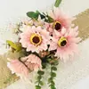 Simulación Transfronteriza de Amazon Flores Falsas Gerbera Decoración para el Hogar Hotel Boda Realista de Alta Gama Al por Mayor