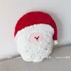 Almohada de peluche navideña, Corona navideña, Cojín decorativo para sofá de Papá Noel, Almohada de hombre de jengibre para casa de Navidad