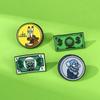Broche de Bob Esponja con forma de caricatura, con forma de cangrejo, moneda de Beechburg, insignia creativa de aleación con pintura al óleo.