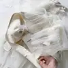 Comercio Exterior 2026 Nuevo Estilo Coreano Falda Suave tipo Pastel Falda de Malla de Cintura Alta en Color Albaricoque Versátil Casual Falda Midi
