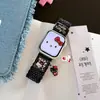 La Correa de Reloj Magnética Tejida de Puntos Blancos y Negros de Katie es Adecuada para Apple Watch Iwatch11 Generación 10/987Ultra/Se