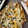 Camisa Floral para Hombre de Manga Corta Tendencia Atractivo Diseño para Playa Camisa Hawaiana Estilo Hong Kong Verano Chaqueta