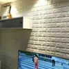 Papel pintado autoadhesivo de espuma 3D tridimensional, bolsa suave anticolisión, decoración de dormitorio, pegatinas de pared impermeables a prueba de humedad, papel pintado