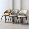 Taburete con respaldo de lujo ligero, silla de comedor simple y moderna, mesa y silla de restaurante estilo italiano, silla cómoda para reuniones en casa/hotel, metal